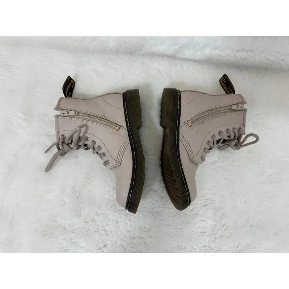 Dr. Martens 1460 Kids Size 11 Taupe Leather Combat Boots